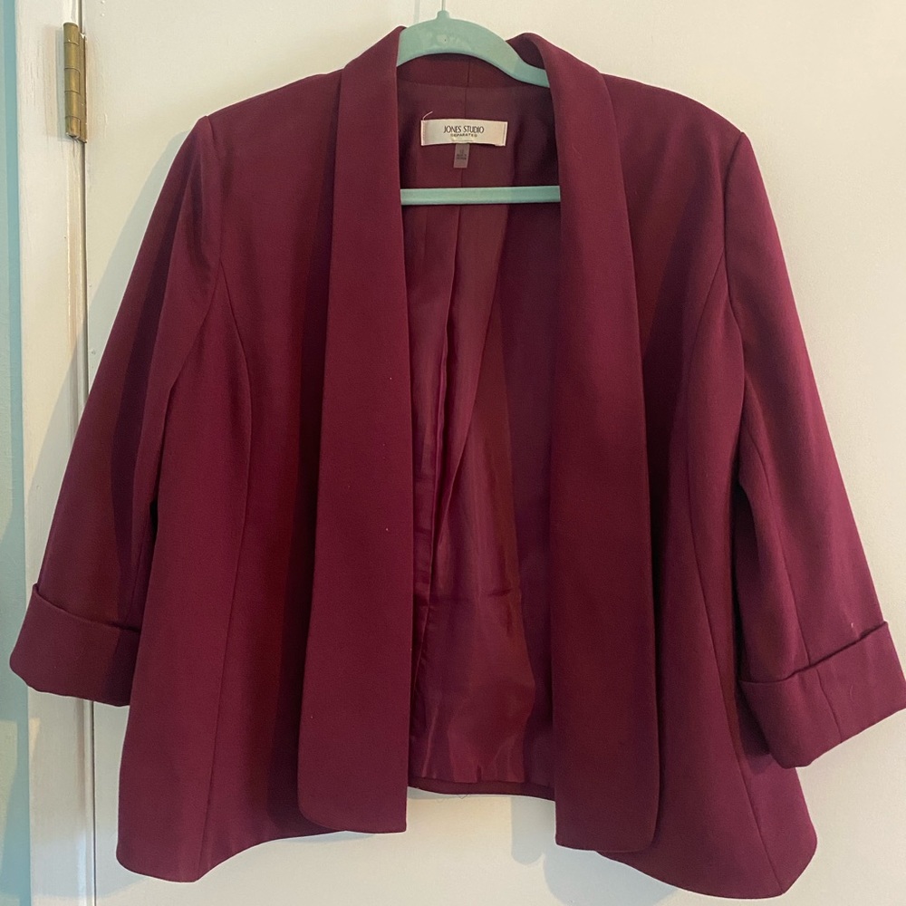 Ladies blazer burgundy